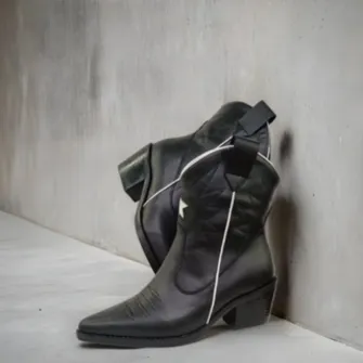 Botin Lusitano Negro/Blanco