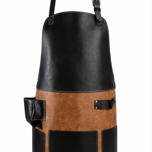 Pechera cuero Negra/Camel