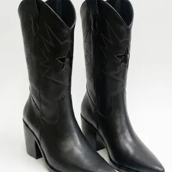 Bota Lusitana midi total black